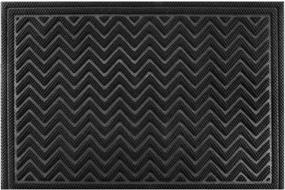 img 4 attached to Upgrade Your Entryway With Mibao'S Skid-Resistant Welcome Mat - Perfect For Outdoor And Indoor Use - Large Size, Durable And Stylish In Classic Black - 36" X 60