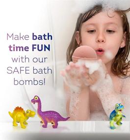 img 2 attached to Dive Into Fun With 6 Bath Bombs For Kids - Featuring Dino Surprise Toys And Funny Dino Surprises Inside