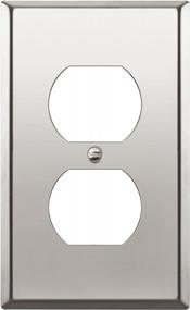 img 4 attached to ENERLITES Duplex Receptacle Outlet Metal Wall Plate, Stainless Steel Outlet Cover, Corrosion Resistant, Size 1-Gang 4.50" X 2.76", Stainless Steel 201, 7721-PC, Polished Chrome, Silver