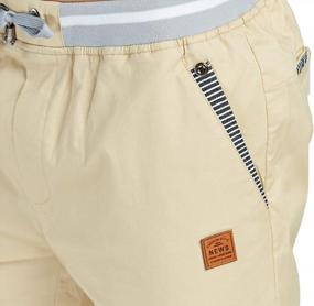 img 2 attached to Men'S Classic Fit Drawstring Summer Beach Shorts With Elastic Waist And Pockets By Tansozer