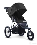 🏃 joovy zoom 360 ultralight jogging stroller with large canopy, lightweight jogger, extra large air-filled tires in black logo