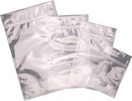 packfreshusa: clear stand up pouch bags - professional flexible packaging - resealable - seal-top - heat-sealable - hang hole - tear notch - medium 5 x 8 x 3 in - 500 pack logo