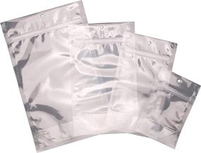 img 3 attached to PackFreshUSA: Clear Stand Up Pouch Bags - Professional Flexible Packaging - Resealable - Seal-Top - Heat-Sealable - Hang Hole - Tear Notch - Medium 5 X 8 X 3 In - 500 Pack