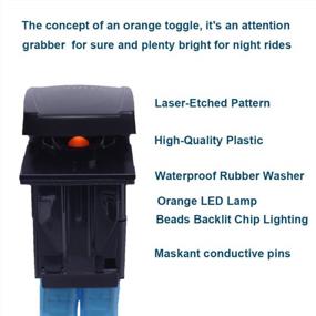 img 3 attached to Amber LED Backlit Rocker Switch Compatible With Jeep, UTV Polaris Ranger RZR 800-1000 XP Can-Am X3 Spyder - Xislet Off-Road Lights
