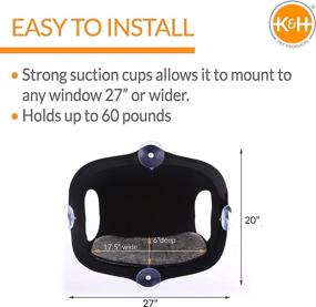 img 3 attached to 🐱 K&amp;H PET PRODUCTS EZ Mount Window Pod Cat Sill, Window Perch for Cats