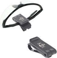 pack of 2 black chums glasshopper visor clips for improved car organization and convenience logo