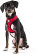furhaven adjustable padded mesh dog harness - red, small logo