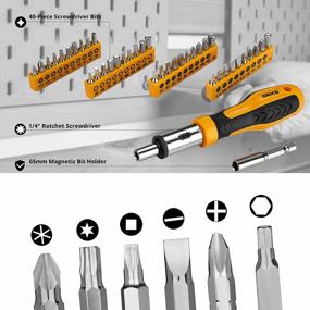img 2 attached to 228 Piece Socket Wrench Auto Repair Tool Set Hand Tool Kit With Plastic Toolbox Storage Case - DEKOPRO