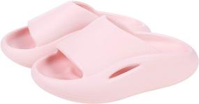 img 4 attached to 👣 Non Slip Toddler Boys' Sandals - Pillow Sandals Slippers Shoes