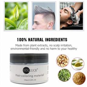 img 2 attached to Get The Perfect Temporary Hair Color For Any Occasion With Our White Hair Coloring Wax Pomades - 4.23 Oz