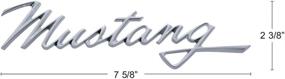 img 1 attached to 🏎️ High-Quality United Pacific Die-Cast "Mustang" Script Emblem with Adhesive Tape