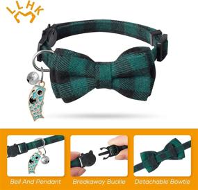 img 1 attached to 🐟 LLHK 4 Pack Small Fish Cat Collars: Personalized, Cute, and Adjustable Accessories for Girl Boy Cats