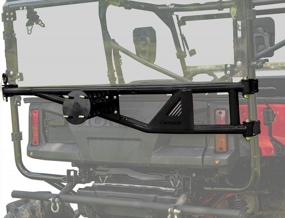 img 4 attached to SuperATV UTV Spare Tire Carrier Compatible With 2016+ Honda Pioneer 1000-5/1000-5 Deluxe 2017+ 1000-5 Limited Edition No Drilling Or Welding Accommodates Tires Of All Sizes (Up To 70 Pounds)