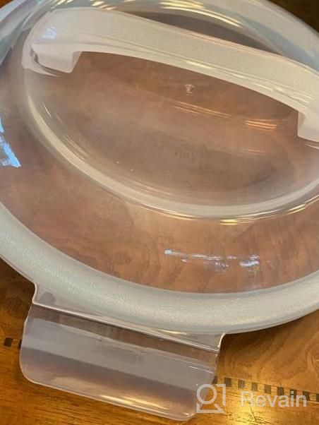 img 1 attached to Premium Glass Storage Bowls With Lids - 5 Piece Airtight Food Containers For Meal Prep And Lunch, Microwave And Oven Safe Nesting Bowls, Ideal For Salads And Mixing review by Rex Bareham