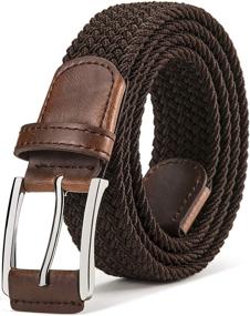 img 4 attached to Stretch Bulliant Woven Braided Multicolors Men's Accessories at Belts