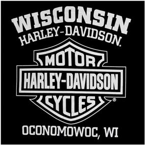 img 1 attached to 🏍 Vintage Harley Davidson T Shirt with Iconic Shovelhead Engine Design