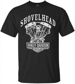 img 2 attached to 🏍 Vintage Harley Davidson T Shirt with Iconic Shovelhead Engine Design