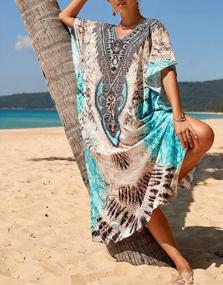 img 3 attached to Cogild Women'S Summer Kaftans - Boho Chic Long Cover Ups For Beach And Pool