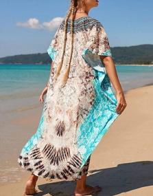 img 2 attached to Cogild Women'S Summer Kaftans - Boho Chic Long Cover Ups For Beach And Pool
