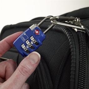 img 2 attached to 🔒 Blue Lewis N. Clark Travel Sentry TSA-Approved Luggage Lock - Large Size, 3 Dial Combination with Easily Readable Dials
