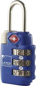 img 4 attached to 🔒 Blue Lewis N. Clark Travel Sentry TSA-Approved Luggage Lock - Large Size, 3 Dial Combination with Easily Readable Dials