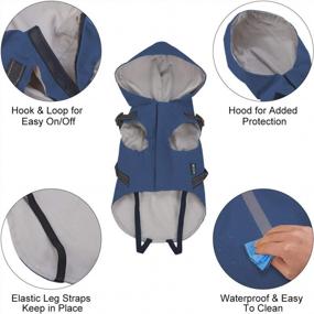 img 1 attached to Protect Your Pup From The Rain With Our Waterproof Dog Raincoat Featuring Harness And Reflective Design