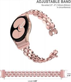 img 1 attached to Women'S Metal Bling Bracelet Strap Compatible With Samsung Galaxy Watch 5 Pro 45Mm, Galaxy Watch 4 40Mm/44Mm And Classic 42Mm/46Mm.