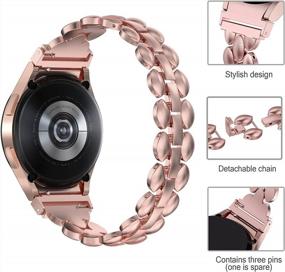 img 2 attached to Women'S Metal Bling Bracelet Strap Compatible With Samsung Galaxy Watch 5 Pro 45Mm, Galaxy Watch 4 40Mm/44Mm And Classic 42Mm/46Mm.