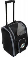 wheeled nfl pet carrier with premium features logo