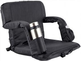 img 4 attached to Experience Ultimate Comfort At The Stadium With PRINIC Portable Reclining Stadium Seat