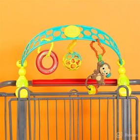 img 1 attached to 🧒 Bright Starts OBall Flex 'n Go: Portable Activity Arch Stroller Toy for Newborns+