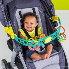 img 2 attached to 🧒 Bright Starts OBall Flex 'n Go: Portable Activity Arch Stroller Toy for Newborns+