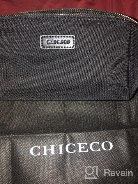 img 1 attached to Grey CHICECO Cosmetic Pouch Clutch - Handy Makeup Bag For On-The-Go Glamour! review by Joshua Flake