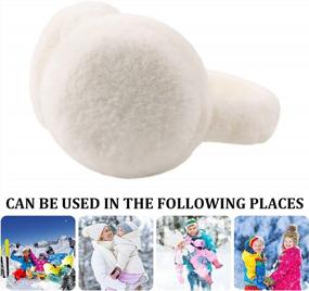 img 1 attached to Women'S Plush Foldable Earmuffs: PESAAT Fluffy Ear Muff For Winter Cold Weather Protection