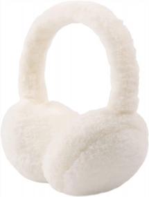 img 4 attached to Women'S Plush Foldable Earmuffs: PESAAT Fluffy Ear Muff For Winter Cold Weather Protection