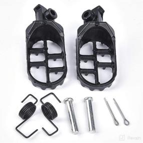 img 4 attached to 🏍️ CRF Dirt Bike Footrest Footpegs Assembly Replacement - Fits CRF50, CRF70, CRF80, CRF100, CRF150