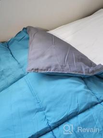 img 6 attached to 🛏️ Mohap Twin Pink Comforter: Ultra Warm & Fluffy Down Duvet | Lightweight, Premium Microfiber | 250GSM Softness & Comfort