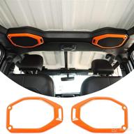 enhance your jeep wrangler jl jlu gladiator jt 🚙 with an orange car top roof speaker frame trim cover (2018-2021) logo