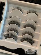 img 1 attached to 12 Pairs Of Natural Looking Magnetic False Eyelashes With Magnetic Eyeliner - No Glue Needed! Perfect Magnetic Eyelash Kit review by Michael Swanson