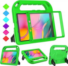 img 4 attached to Protect And Style Your Samsung Galaxy Tab A 8.0 With BMOUO Kids Case & Screen Protector - Green