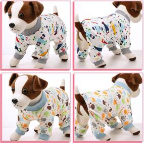 img 1 attached to ✨ Christmas Dog Pajamas - Soft Pet Onesie in 4 Styles (Size S), Cute Cotton Jumpsuits for Small Dogs Cats Pets