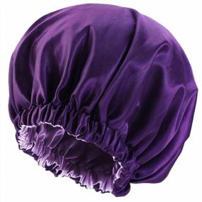 img 4 attached to Sleep In Style With Our Silk Satin Bonnets - Perfect For Women And Natural Hair