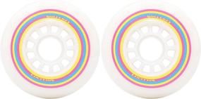img 4 attached to Upgrade Your Inline Skates With Rollerex Lollipop Boardwalk Wheels (2-Pack) In Multiple Sizes