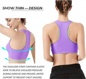 img 1 attached to Women'S Sports Bras With Removable Padding For Yoga, Running, Fitness, And Workouts By USHARESPORTS