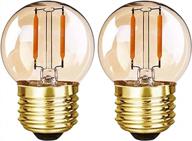 grensk g40 low watt led bulbs - ultra warm white 2200k, non-dimmable (2 pack) logo