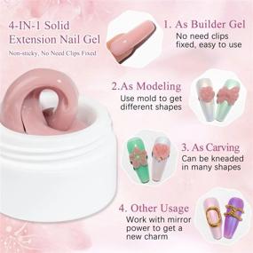 img 2 attached to 15G MIZHSE Non-Sticky Builder Gel For Nail Art Sculpture & Extension - Hand Carving Modeling