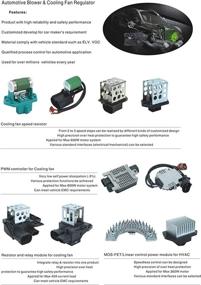 img 1 attached to 🔌 02-08 TRAILBLAZER Front Manual Temp Control Blower Motor Resistor: Compatible with EXT, ENVOY, ASCENDER, VRAVADA - 84049100