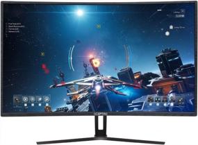 img 2 attached to Sceptre C325B 185RD: Curved Screen with DisplayPort, FreeSync, Blue Light Filter, and Built-In Speakers