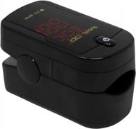 accurate blood oxygen saturation monitor: everone fingertip pulse oximeter with silicon cover, batteries & lanyard logo