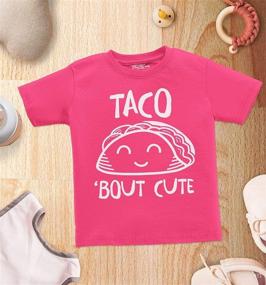 img 1 attached to 🌮 Cute and Comfy: shop4ever® Taco Bout Cute Toddler Cotton T-Shirt